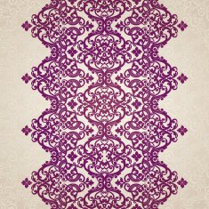 Vector seamless border in Victorian style N24