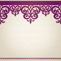 Vintage seamless border in Eastern style N15