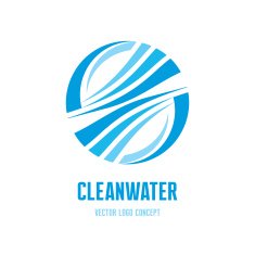 Clean water logo concept illustration Abstract vector logo free image ...