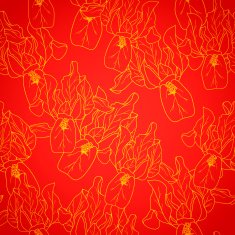 National chinese seamless pattern with flowers Chinese new year 2015