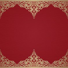 Vector seamless border in Victorian style N26