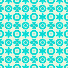 Abstract seamless pattern with silhouettes flowers