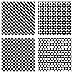 Set of black geometric patterns N2