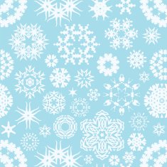 vector winter seamless snowflake background