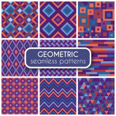 Geometric seamless vector patterns