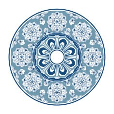Circular pattern of Chinese style N2