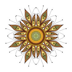 Beautiful Deco Mandala N2