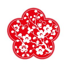 Plum blossom China paper-cut art