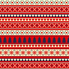 Seamless sweater Christmas pattern N2