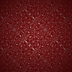 Red damask pattern N2