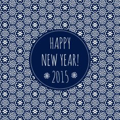 Holiday card Happy New Year 2015