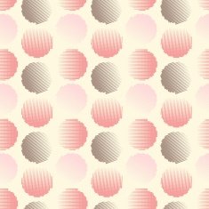 Vector fabric circles abstract seamless pattern N5