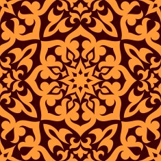 Bold geometric muslim seamless pattern