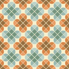 Vector geometric colorful floral background ornamental abstract