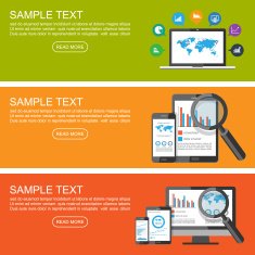 Modern Flat Design Banner vector N3