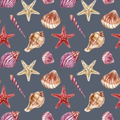 Seamless pattern with sea-shell N2