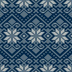 Winter Holiday sweater seamless design on the wool knitted texture N2