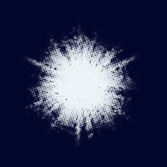 Blue halftone blast EPS 10