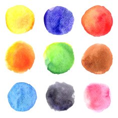 Watercolor stains N6