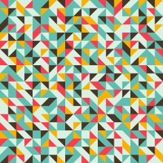 Seamless pattern with triangles and rhombuses N2