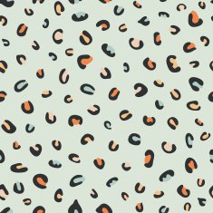 Vintage seamless pattern with colored forms N2