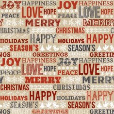 Holiday Wishes Seamless Pattern