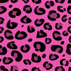 Seamless pink leopard jaguar texture pattern skin background vector N2