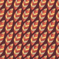 Autumn seamless pattern with leaves N4