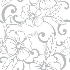 Seamless Hawaiian Wedding Pattern