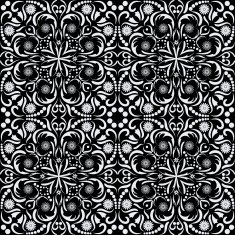 Black and white seamless pattern N93