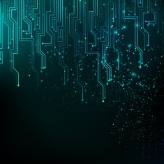 Abstract blue lights background N2