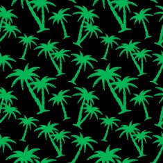 Seamless pattern with silhouettes coconut palm trees N8