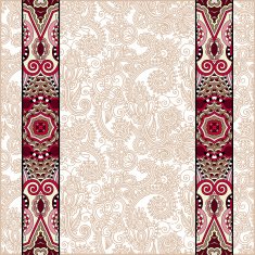 lace border stripe in ornate floral background