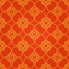 Seamless abstract red pattern with orange lines