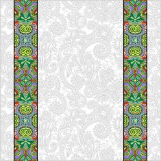 lace border stripe in ornate floral background N2