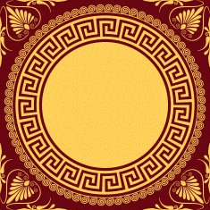 vector Traditional vintage gold Greek ornament (Meander) N2