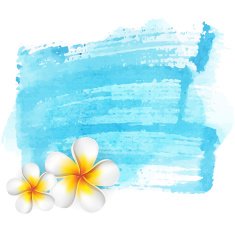 Blue watercolor stain background