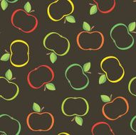 Seamless from abstract apples