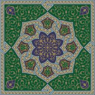 Samarkand Complex Flower Ornament