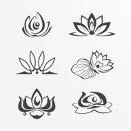 Set of lotuses