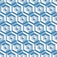 3d seamless abstract with hexagonal elements Vector illustration