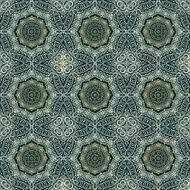 Set of decorative elements in oriental style (vector) N16