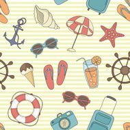 Vector beach pattern for summer N4