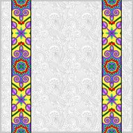 lace border stripe in ornate floral background vector illustrat