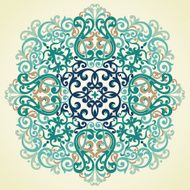 Vector baroque ornament in Victorian style N13