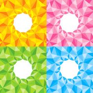 Four bright abstract background