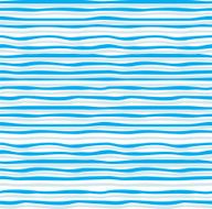 Abstract blue wave seamless pattern