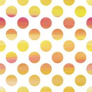 Pink and yellow seamless texture with polka dots