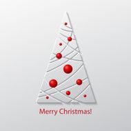 Creative paper Christmas tree Vector Illustration