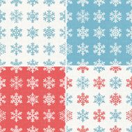 Snowflake seamless pattern N3